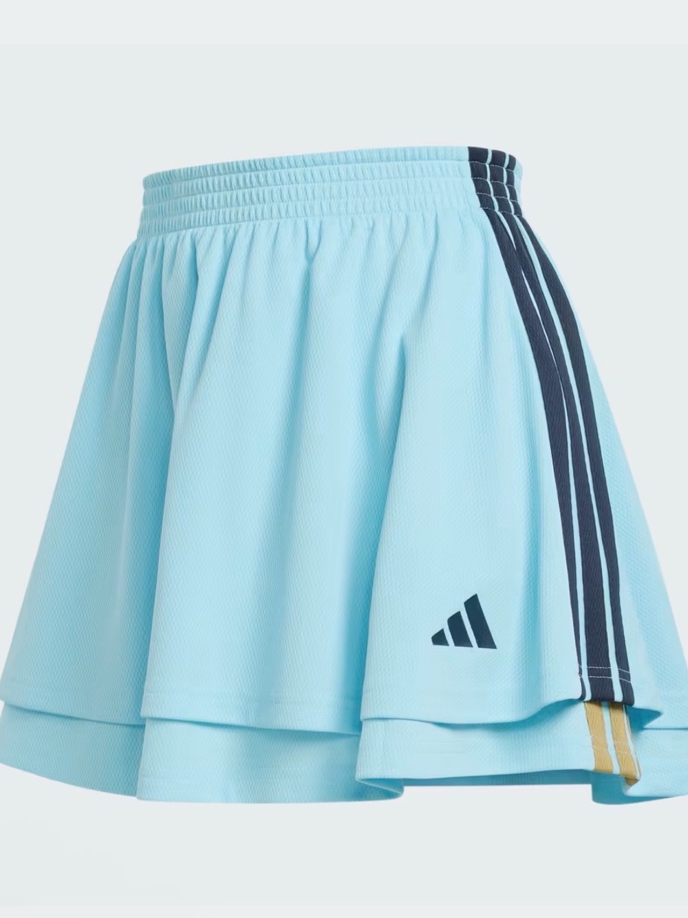 Adidas Women’s Light Blue Athletic SKIRT with Side Stripes